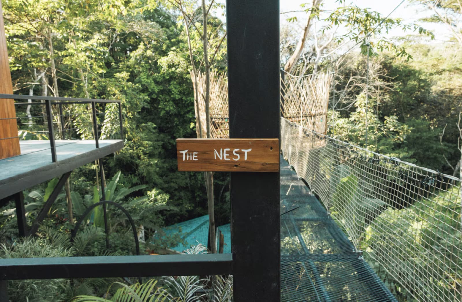 The Nest, hand-painted on the bridge